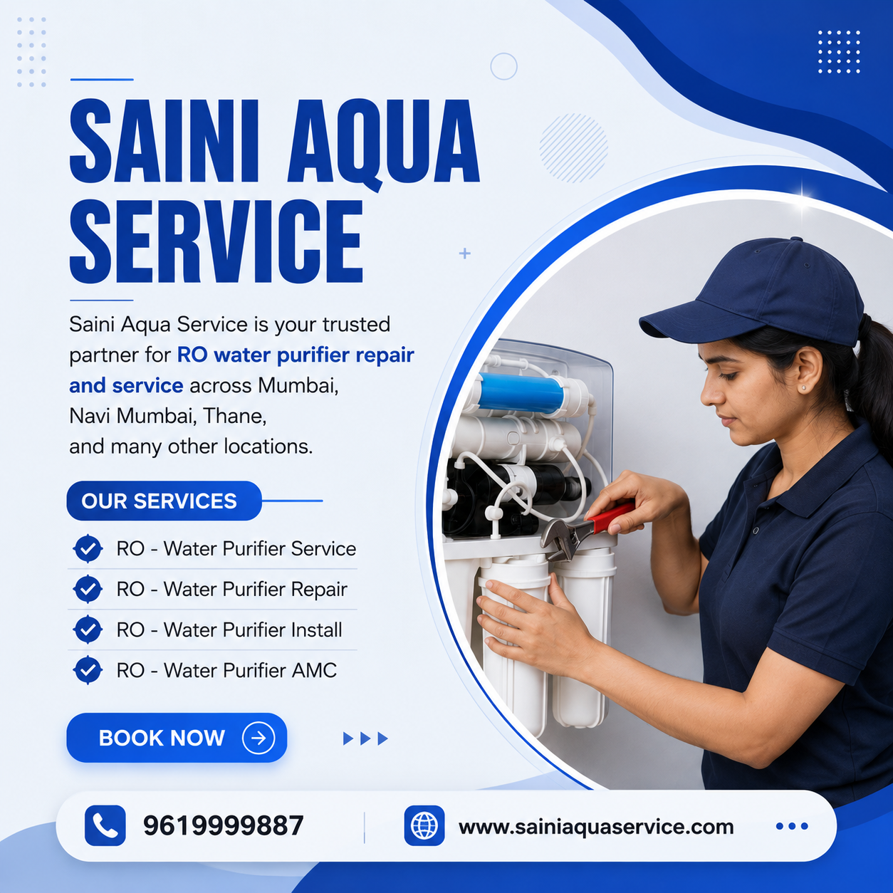 Professional washing machine technician
